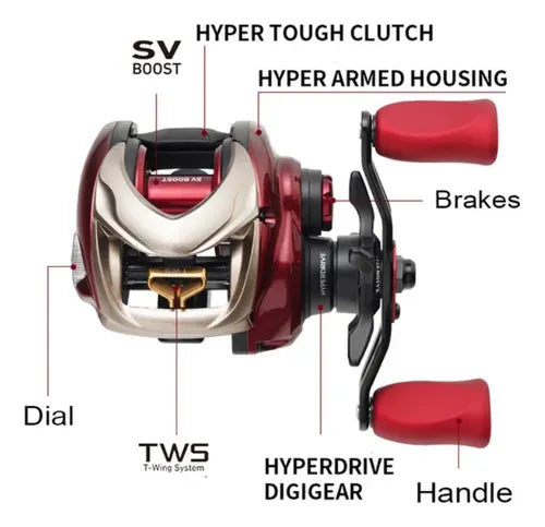 Carretilha Daiwa Salamandura Sv Tw 150xhl 2024 - Frete Grátis