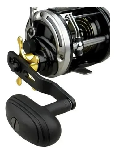 Carretilha Black Max 30 Marine Sports perfil Alto - Frete Grátis para Sul/Sudeste