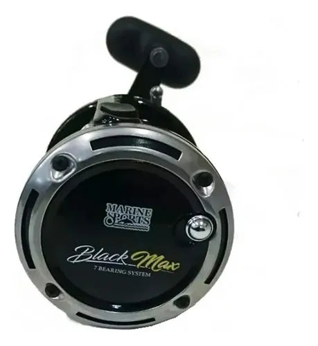 Carretilha Black Max 30 Marine Sports perfil Alto - Frete Grátis para Sul/Sudeste