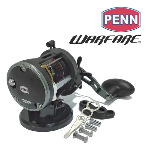 Carretilha Penn Warfare 30lw Level Wind Original - Frete Grátis para Sul/Sudeste
