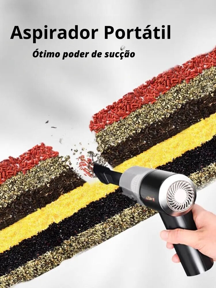 Mini Aspirador De Pó Portátil Super Prático e Rápido + Frete Grátis