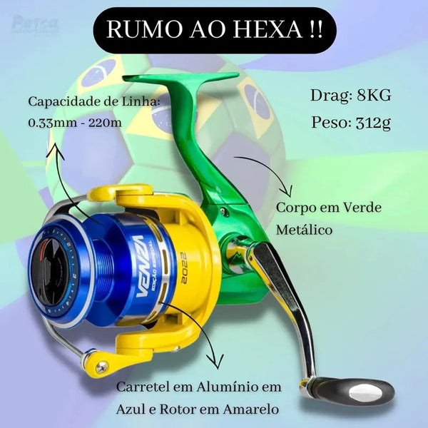 Molinete Marine Sports Venza 4000 Edição Especial COPA - Frete Grátis