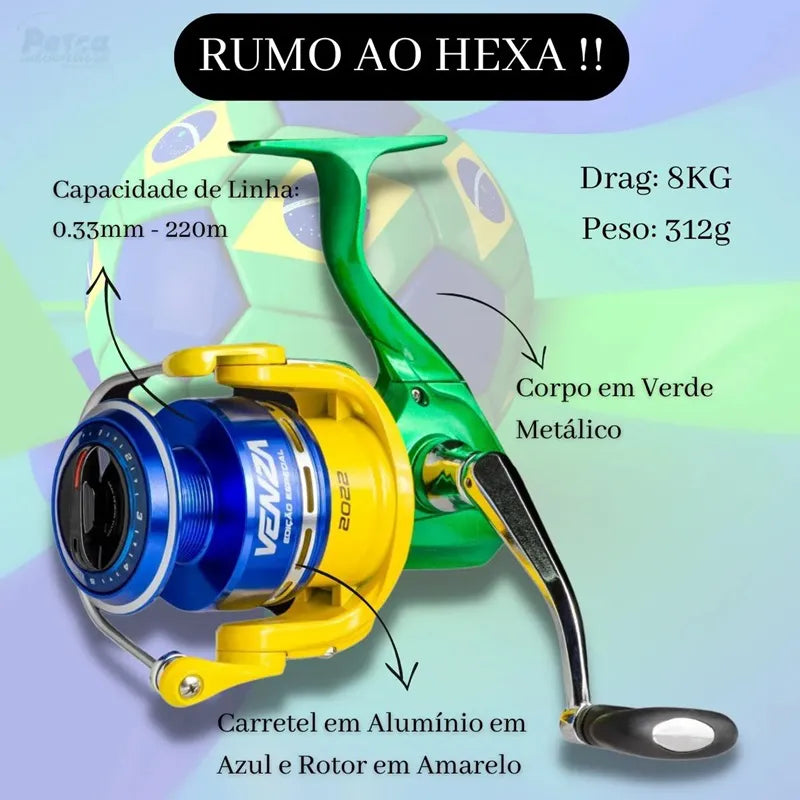 Molinete Marine Sports Venza 4000 Edição Especial COPA - Frete Grátis