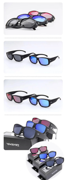 Novo Óculos Daiwa de Sobrepor Polarizado + Proteção UV+400 - Original