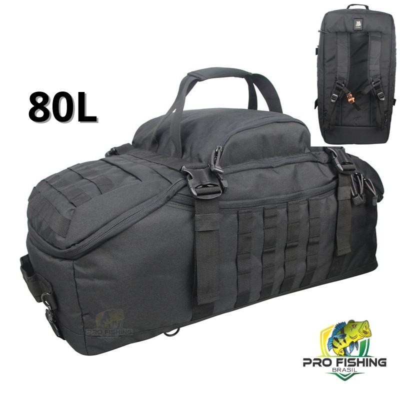 Bolsa Tática Militar Expedition 3 em 1 – Bolsa, Mala ou Mochila - 80 Litros - Frete Grátis