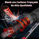 Nova Vara de Carretilha Snake Carbon Sougayilang - 1.98m - 4 Partes - Frete Grátis