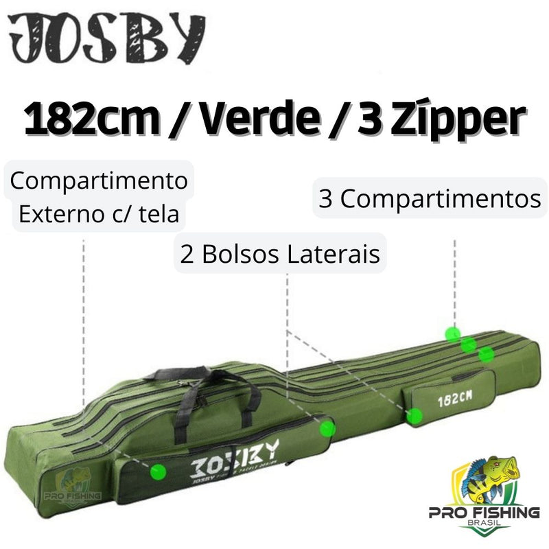 Bolsa Porta Varas JOSBY FISHING - Frete Grátis para Todo Brasil