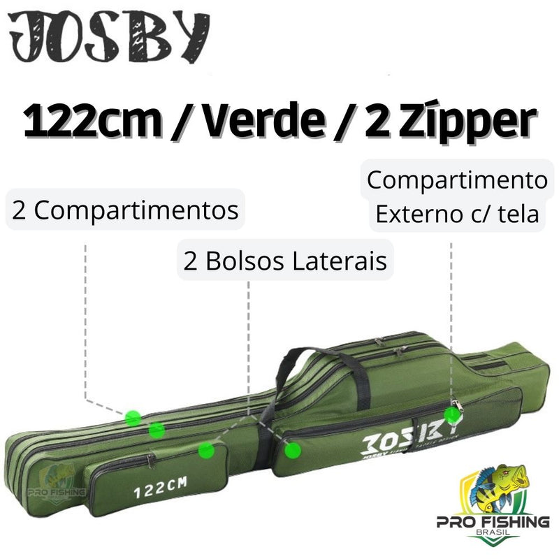 Bolsa Porta Varas JOSBY FISHING - Frete Grátis para Todo Brasil