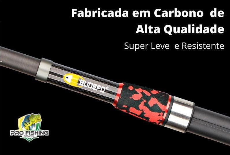 NOVA VARA TELESCOPICA DE CARBONO LIGHTING PREMIUM - LANÇAMENTO 2023