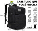 Mochila Tática Militar de 45 Litros - MEGA Resistente - Frete Grátis