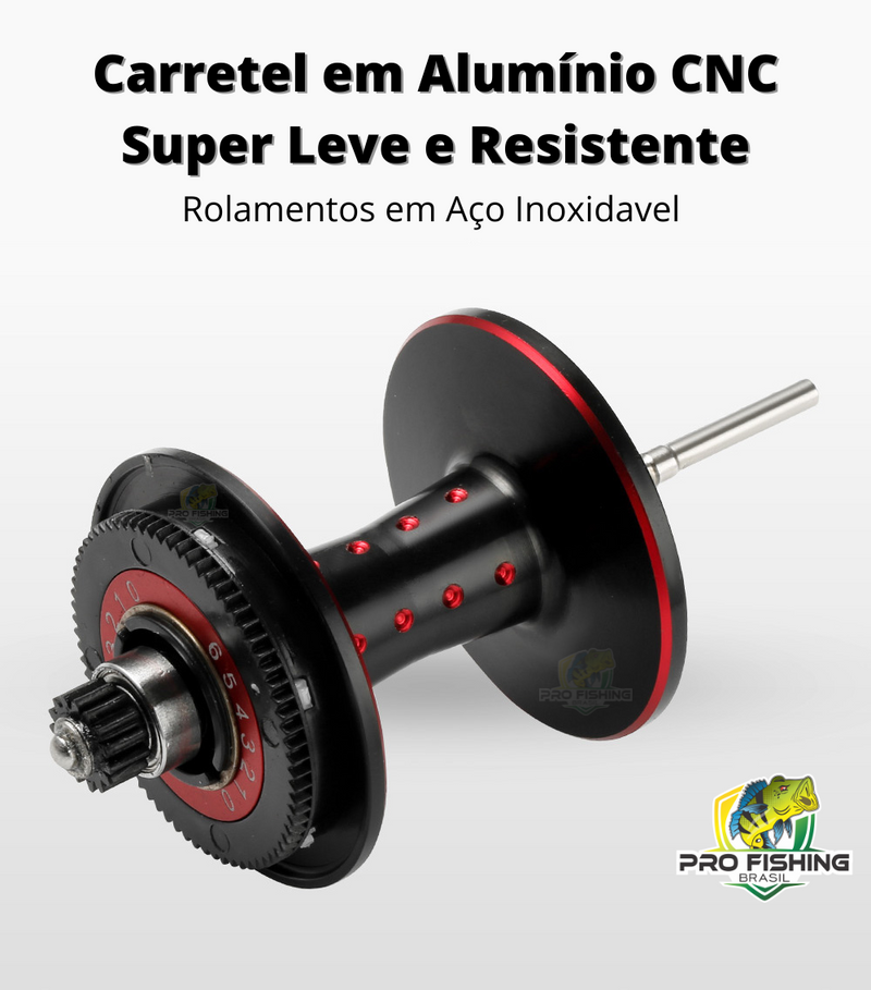 Carretilha TITAN BIG GAME  MT200 - 13kg de Drag - 11 Rolamentos +1 - Recolhimento 7.1:1