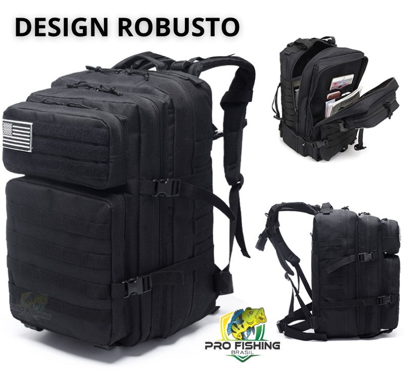 Mochila Tática Militar de 45 Litros - MEGA Resistente - Frete Grátis