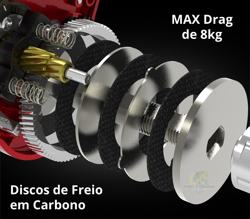Nova Carretilha Spartacus II - KASTKING® - Frete Grátis
