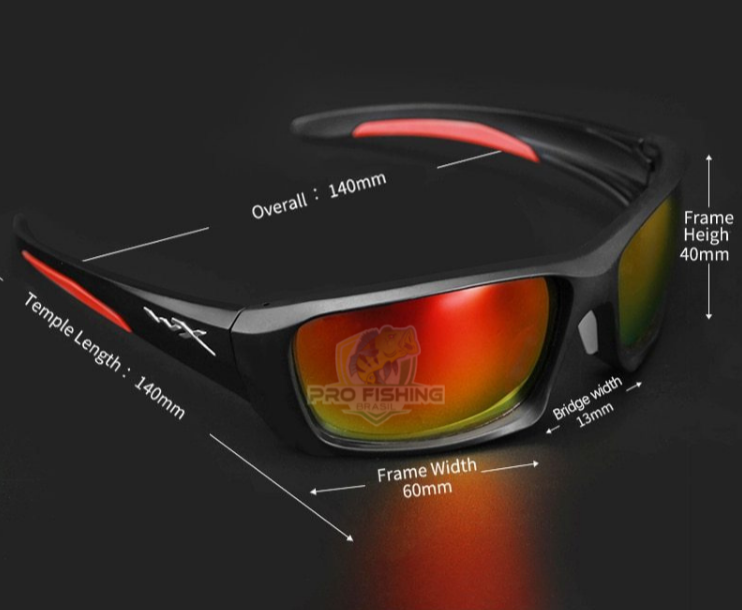 Novo Óculos de Sol Polarizado WX Wiley-X HD 2022 com Proteção Solar UV+400