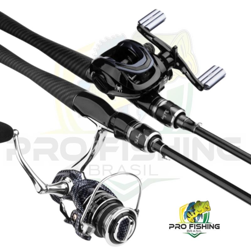 Nova Vara de Molinete em Carbono GRANDMASTER Fast Action 5-15LB - 2 Partes