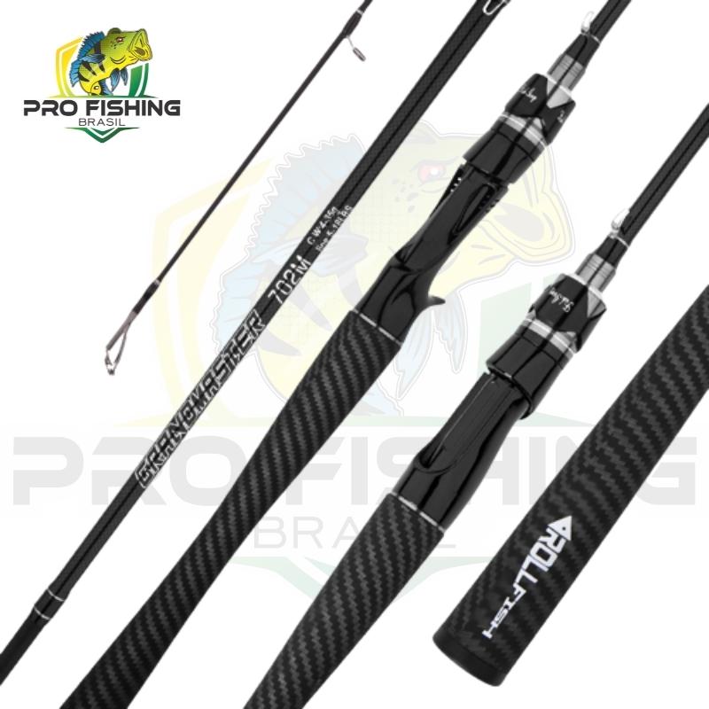 Nova Vara de Carretilha em Carbono GRANDMASTER Fast Action 5-15LB - 2 Partes