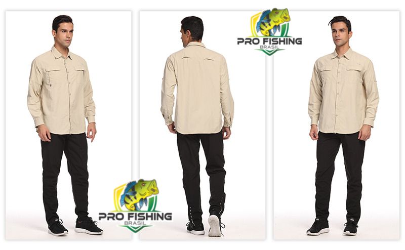 Nova Camisa de Pesca Importada PREMIUM com Proteção Solar UV+50 - Frete Grátis para todo Brasil