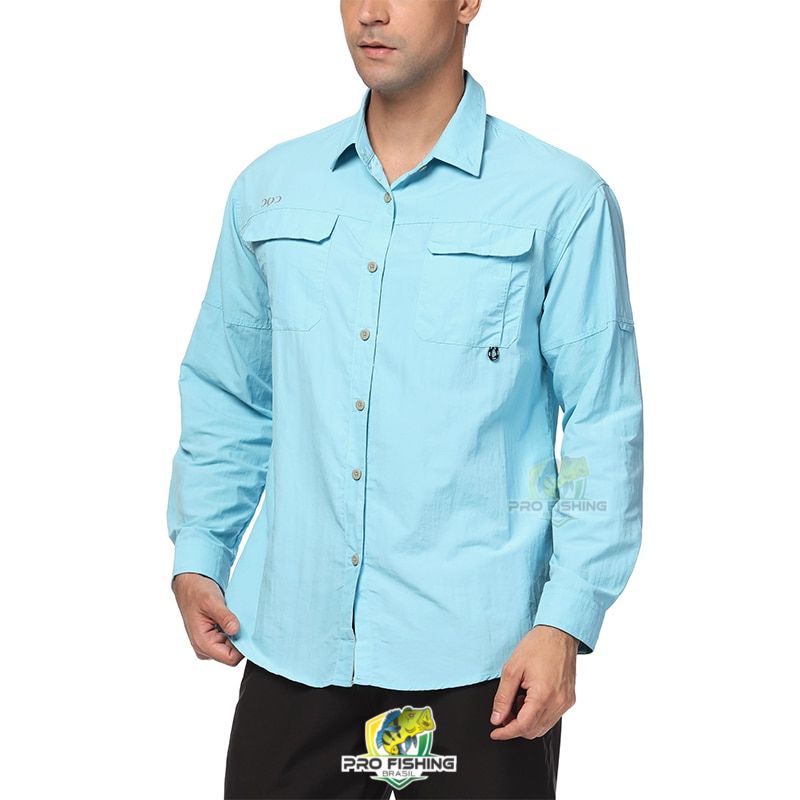 Nova Camisa de Pesca Importada PREMIUM com Proteção Solar UV+50 - Frete Grátis para todo Brasil