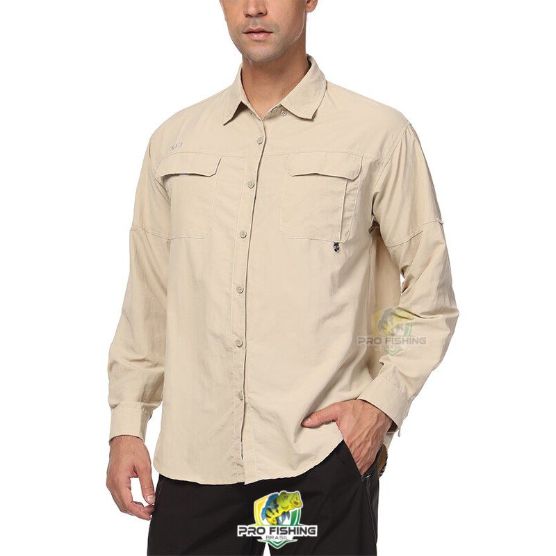 Nova Camisa de Pesca Importada PREMIUM com Proteção Solar UV+50 - Frete Grátis para todo Brasil