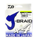 Linha Multifilamento Daiwa J-BRAID 4X - 270 Metros - Frete Grátis