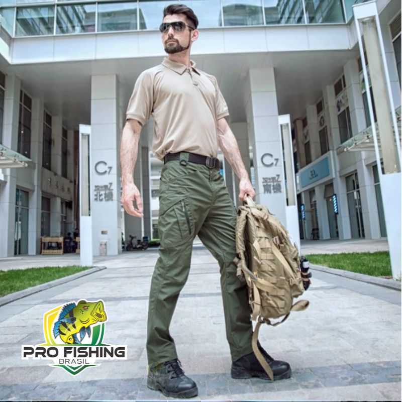 Nova Calça Tática Militar Outdoor Premium - Tecido Rip Stop Repelente a Água + Frete Grátis