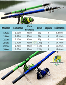 Vara Telescópica Ultra light Carbon PREMIUM - GHOTDA - Frete Grátis p/ todo Brasil