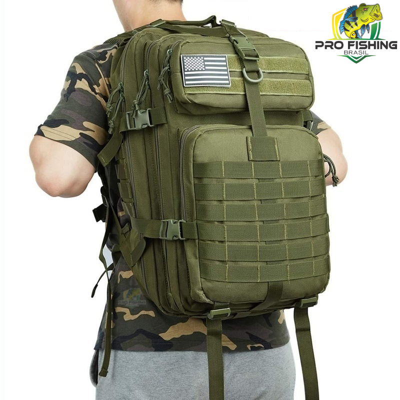 Super Mochila Tática Militar de 50 Litros - MEGA Resistente - Frete Grátis