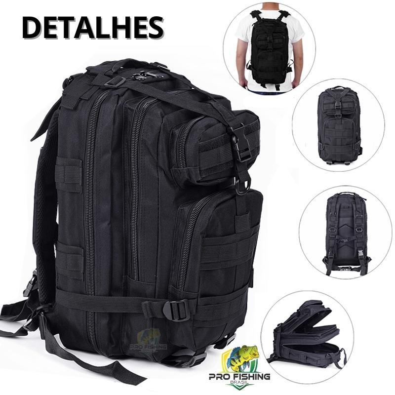 Mochila Tática Militar Reforçada 30 Litros - MP Fishing MP Mundo da Pescaria