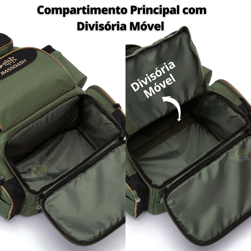 Nova Mochila de Pesca Bassdash - Super Resistente Prática e Durável - Frete Grátis