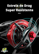 Nova Carretilha KURODA - SEIKO - 18 Rolamentos - Drag de 10KG - Recolhimento 7.3:1