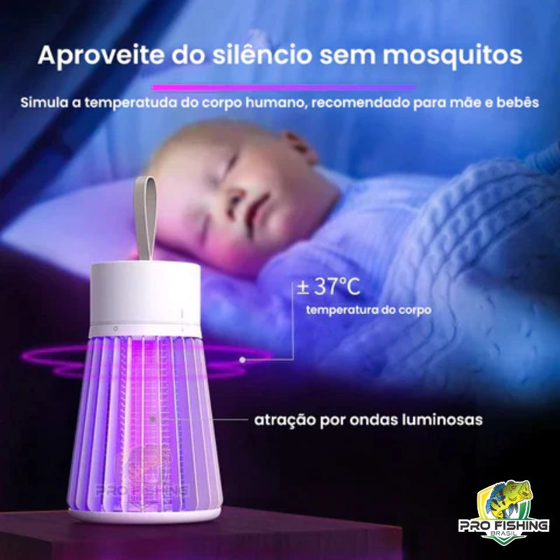 Armadilha Elétrica Portátil Mata Mosquito e Insetos Ultravioleta - Frete Grátis para Todo Brasil