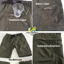 Calça que vira Bermuda Outdoor Sport com Proteção Solar UV+50 Super Confortável - Unissex