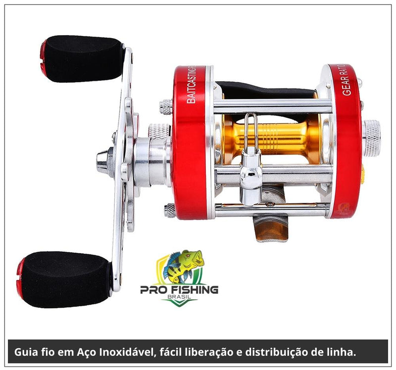 Super Carretilha de Perfil Alto Kastking Rover com 6 Rolamento