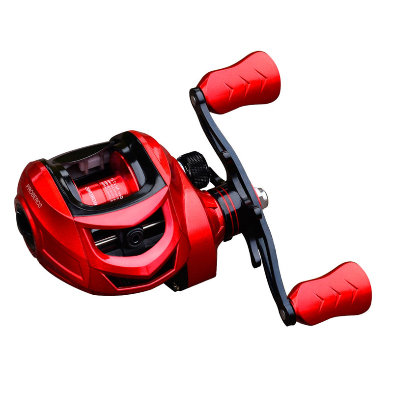 Nova Carretilha RED MAX PROBEROS - Super MAX DRAG de 10 KG - Velocidade de Recolhimento de 7.2:1