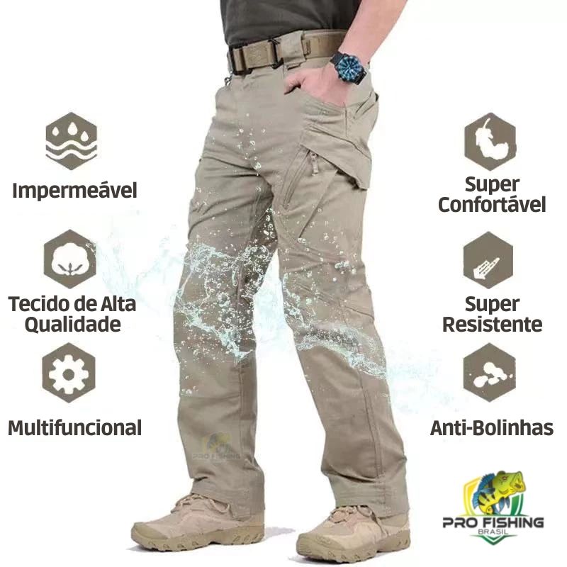 Nova Calça Tática Militar Outdoor Premium - Tecido Rip Stop Repelente a Água + Frete Grátis