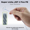 Linha Multifilamento de Pesca JOF 4x - 500 metros - 100% PE - Importada
