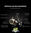 Super Molinete LINNHUE HE 1000-7000 - Drag 12kg - Frete Grátis p/ todo Brasil