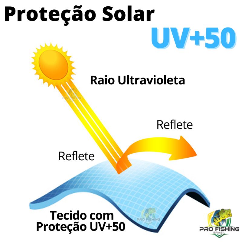 Nova Camisa de Pesca Importada PREMIUM com Proteção Solar UV+50 - Frete Grátis para todo Brasil