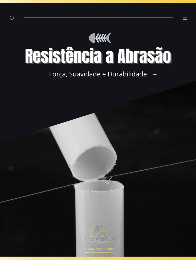 Linha de Fluorcarbon POWER LINE FTK Premium - 500 mts- Frete Grátis