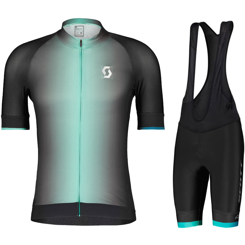 Novo Conjunto de Ciclismo Feminino SCOTT - Camiseta + Bretelle - Frete Grátis