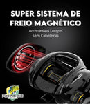 Nova Carretilha KURODA - SEIKO - 18 Rolamentos - Drag de 10KG - Recolhimento 7.3:1