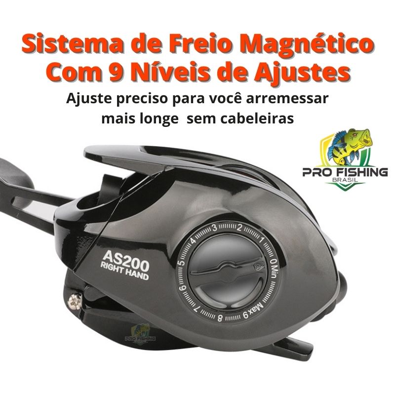 Nova Carretilha ALLINGS AS-200 com 18 Rolamentos - Lançamento 2023 - Promoção Frete Grátis
