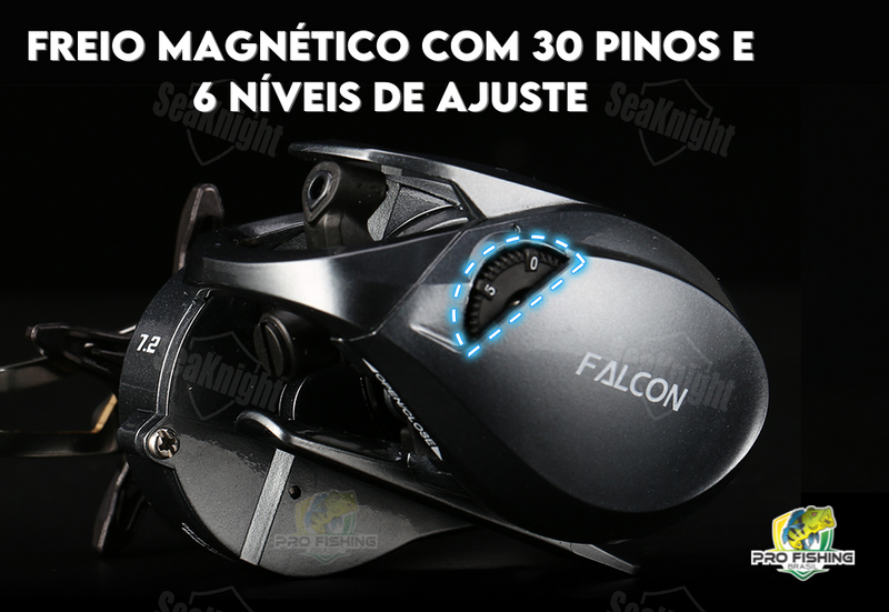 Carretilha Falcon SeaKnight  11 Rolamentos - Frete Grátis p/ todo Brasil