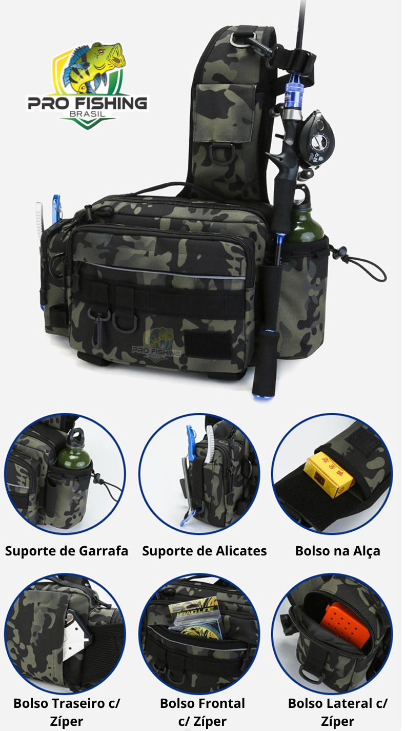 Bolsa de Pesca Premium - Fishing Bag Outdoor - Pochete