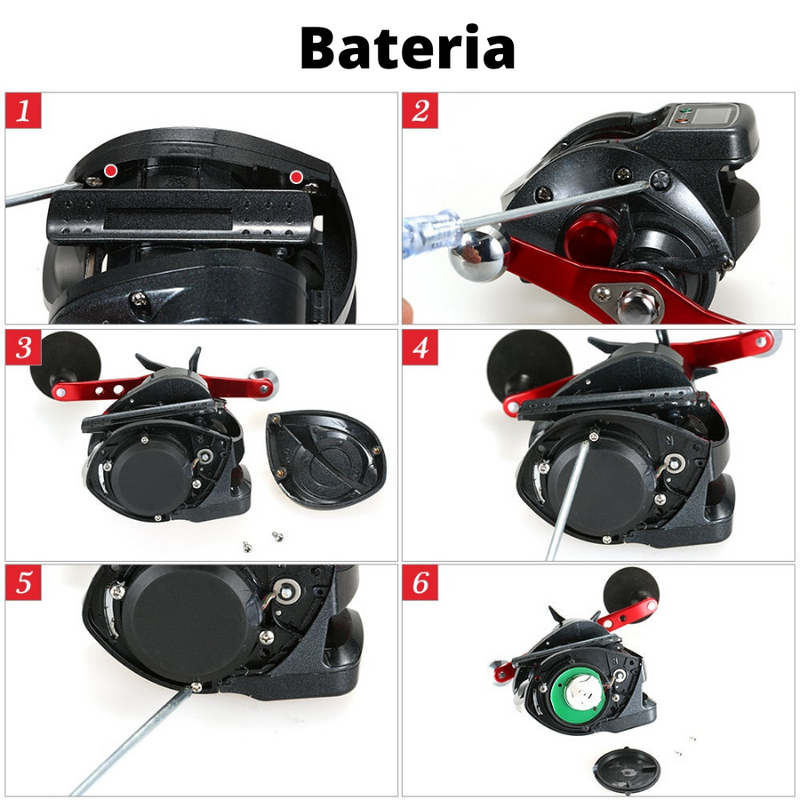 Nova Carretilha Elétrica STACO SHA300 - Display Digital - 13 Rolamentos + 1