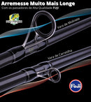 Nova Vara de Carretilha Maximus Carbon – 1,83m - 3 Partes - Frete Grátis p/ todo Brasil