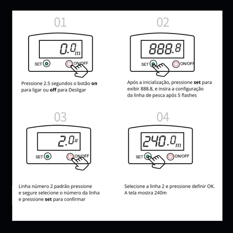 Nova Carretilha Elétrica BEARKING - Recolhimento 8.0:1 - 6 Rolamentos +1BB- Drag de 10KG - Display Digital