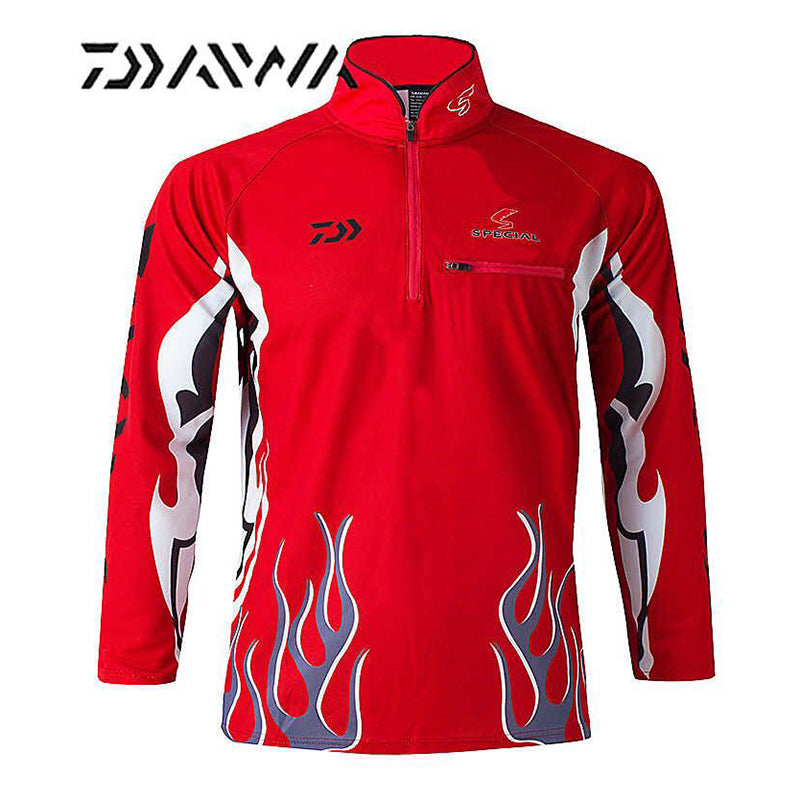 Camisa de Pesca Daiwa Special Flame - Manga Longa - Proteção UV 50+