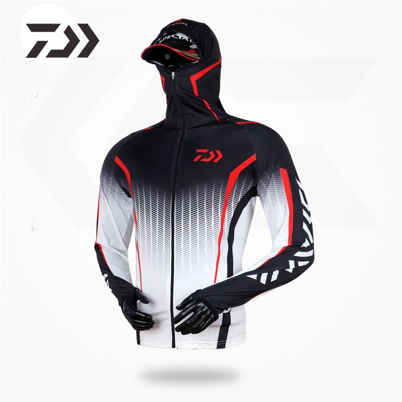 Camisa de Pesca Daiwa 2023 Original c/ Capuz - Proteção UV 50+