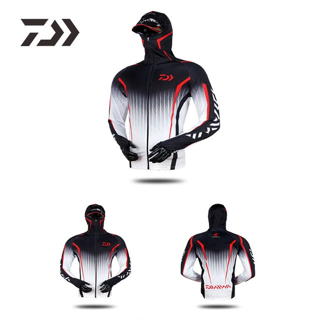 Camisa de Pesca Daiwa 2023 Original c/ Capuz - Proteção UV 50+